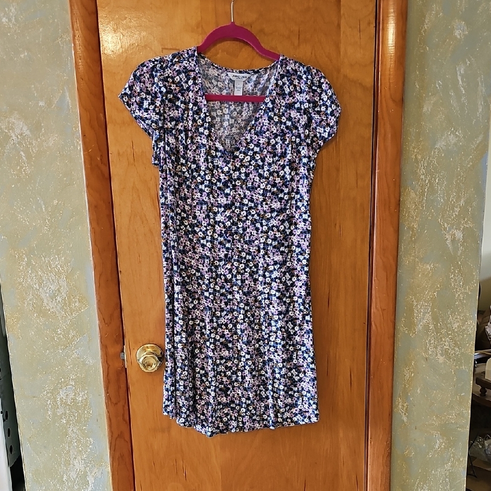 Arizona Jean Company Floral Midi Dress - Blue and White